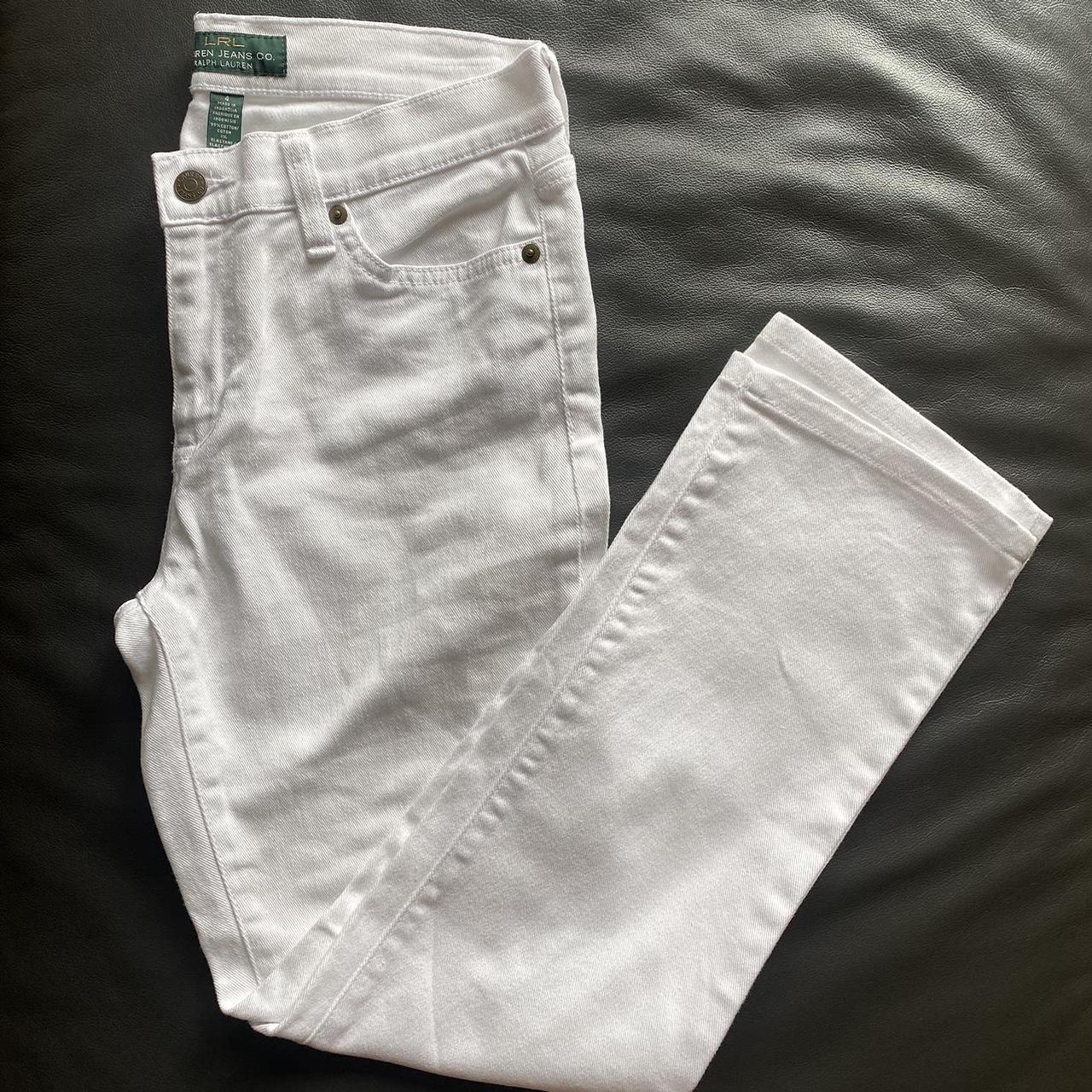 Ralph Lauren white straight jeans 🕊️ Nearly perfect... - Depop