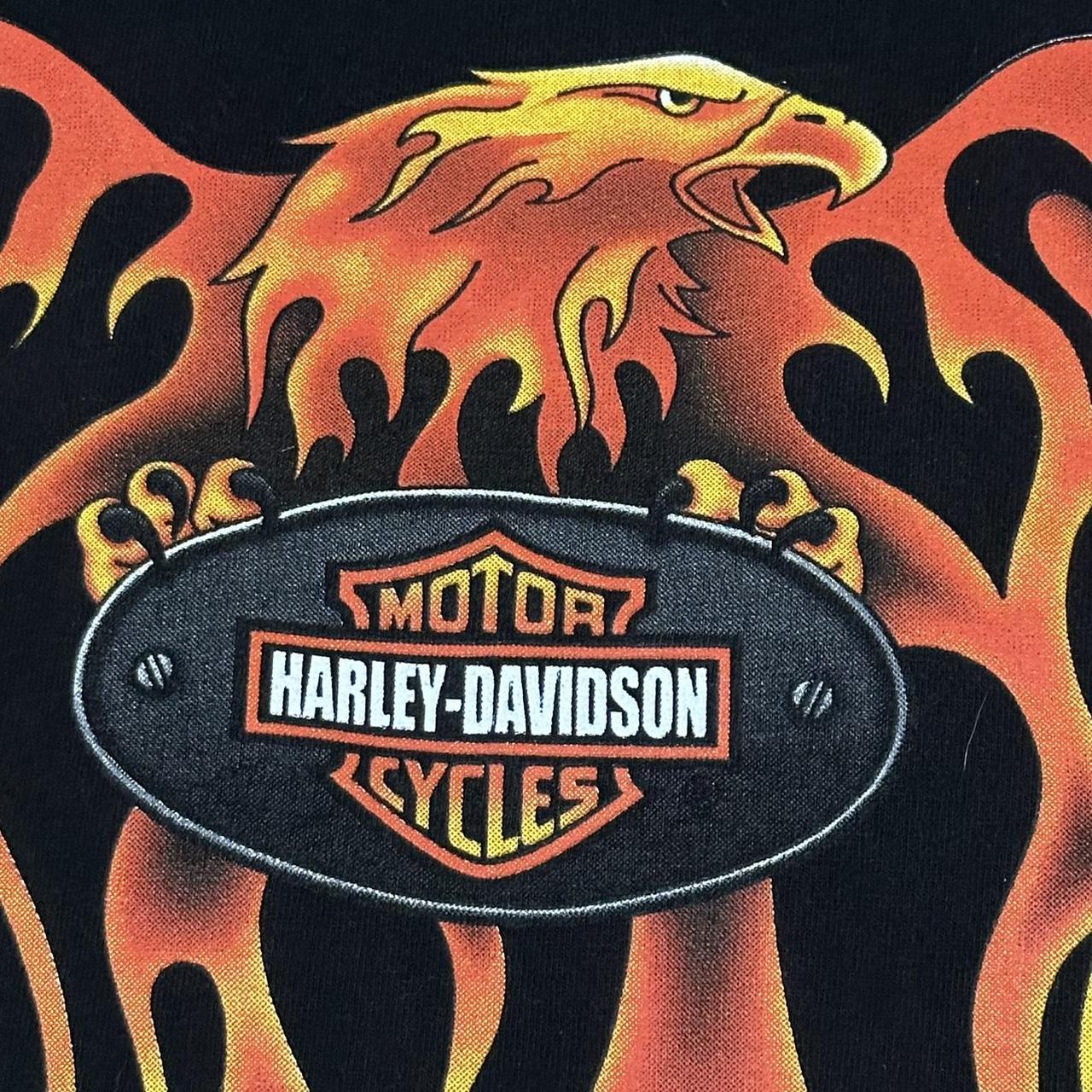 Vintage Y2K Harley Davidson Eagle Flame Thailand | Depop