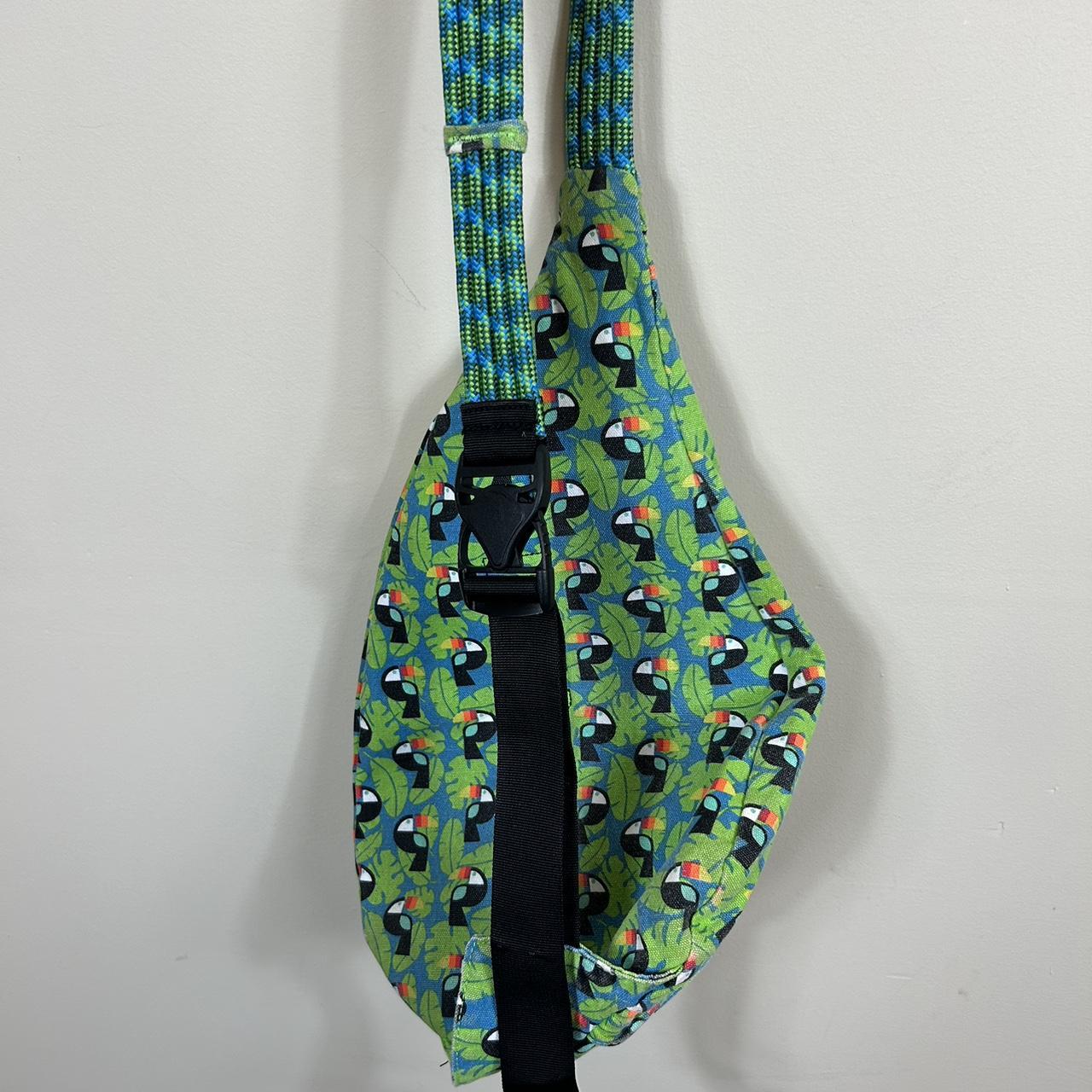 KAVU rope sling crossbody bag, cotton shell, bright... Depop