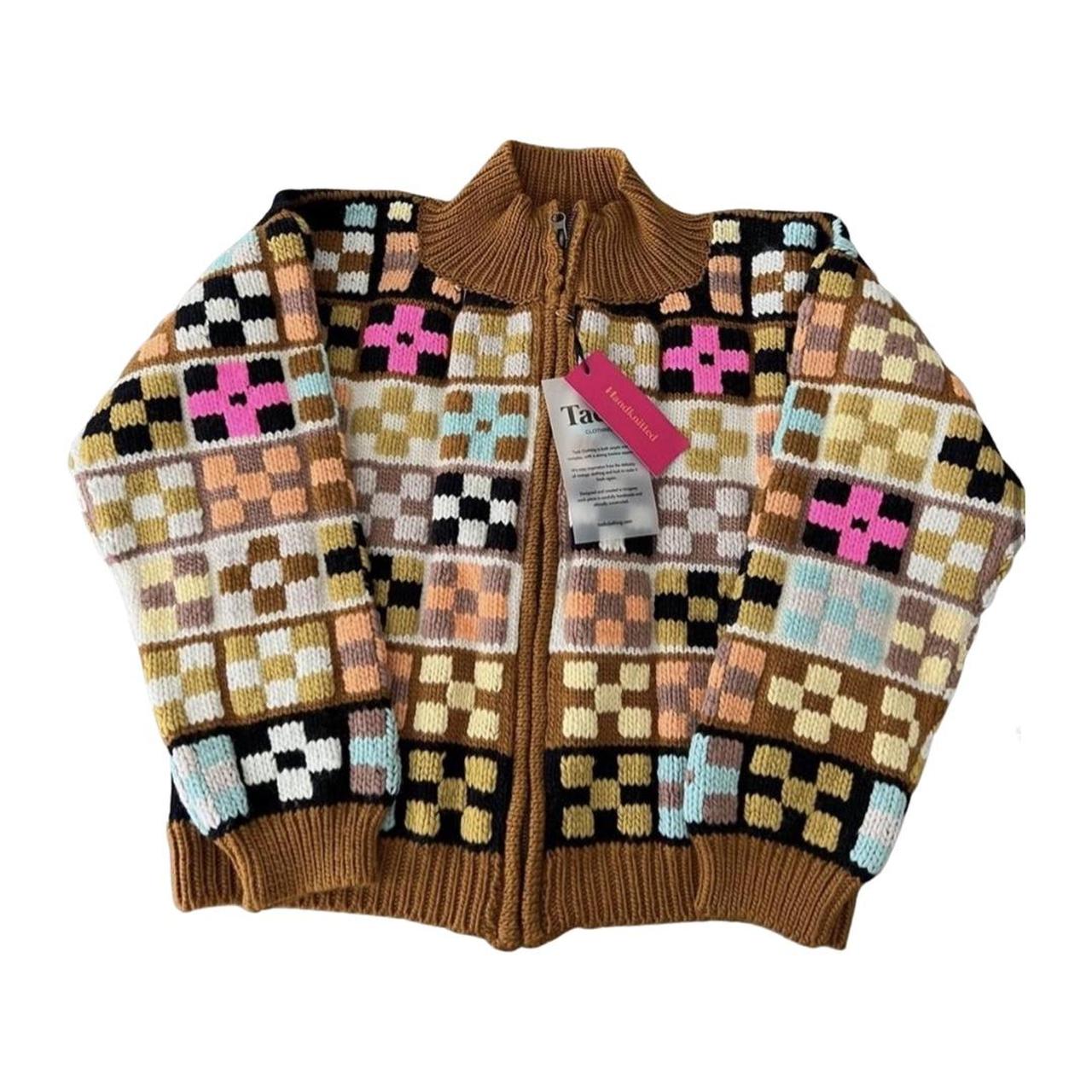 TACH handknit cardigan sweater (NWT) Depop