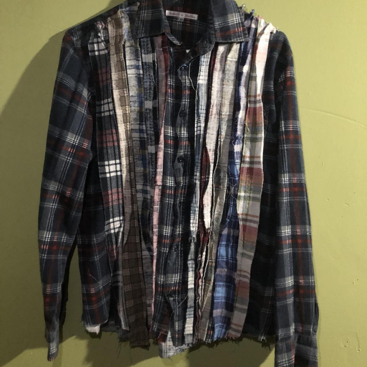 Needles Japan rebuilt 7 layer flannel tagged a xs... - Depop