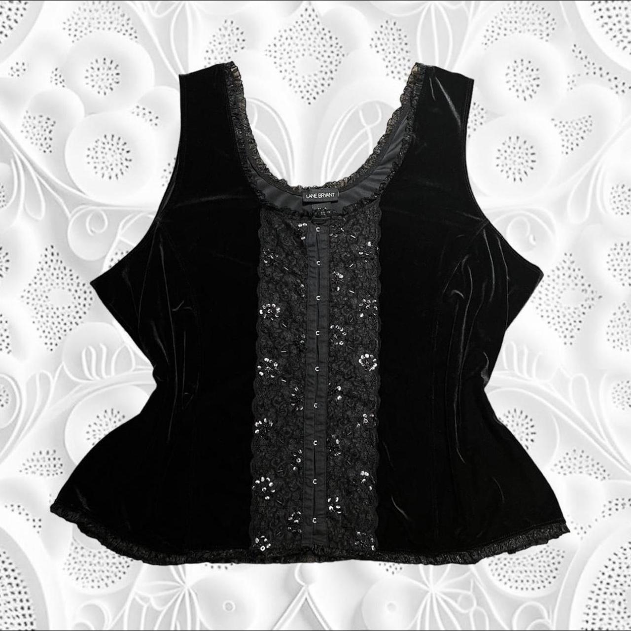 Lane Bryant Women's Black Corset Depop