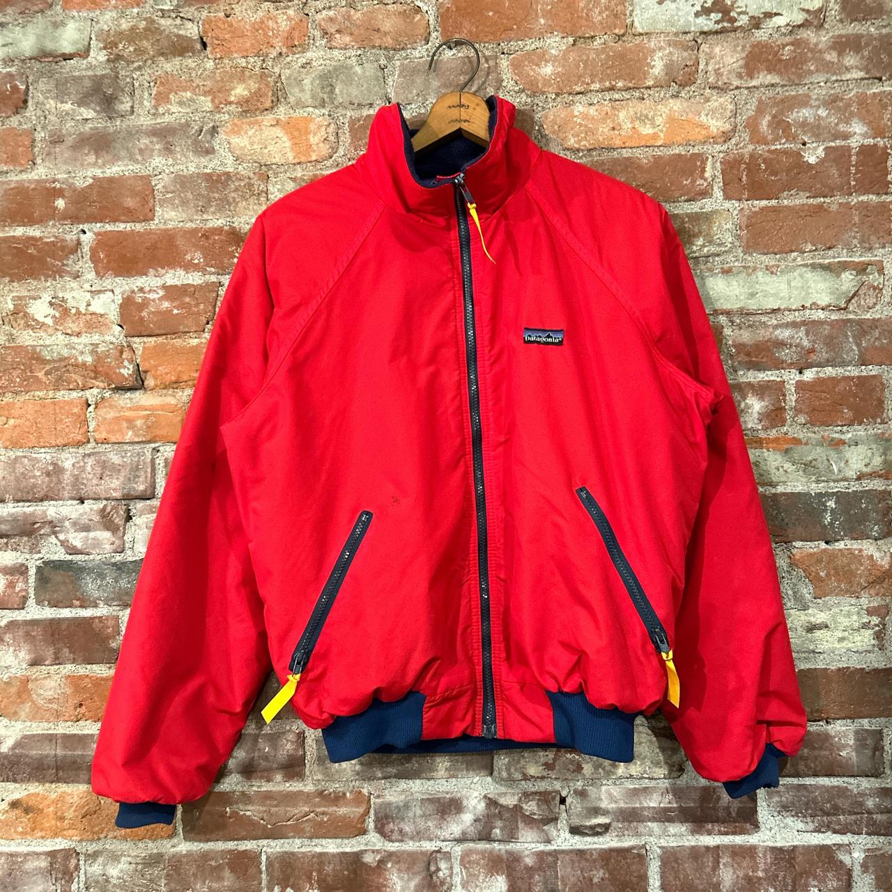 Vintage Patagonia Fleece Bomber Made in USA two tone... - Depop