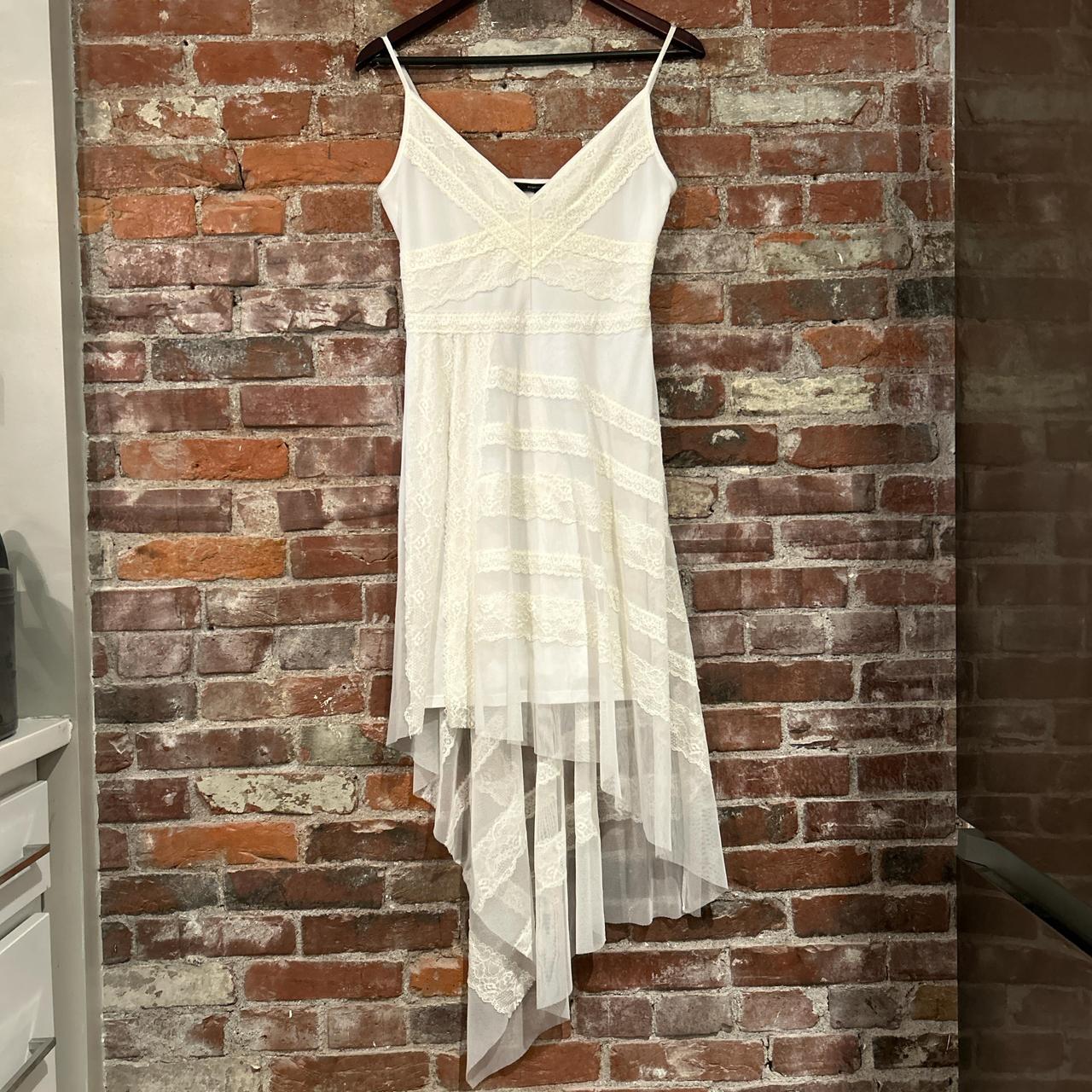Lace Dress Bcbg Asymmetrical Dress Y2K Asymmetrical Lace