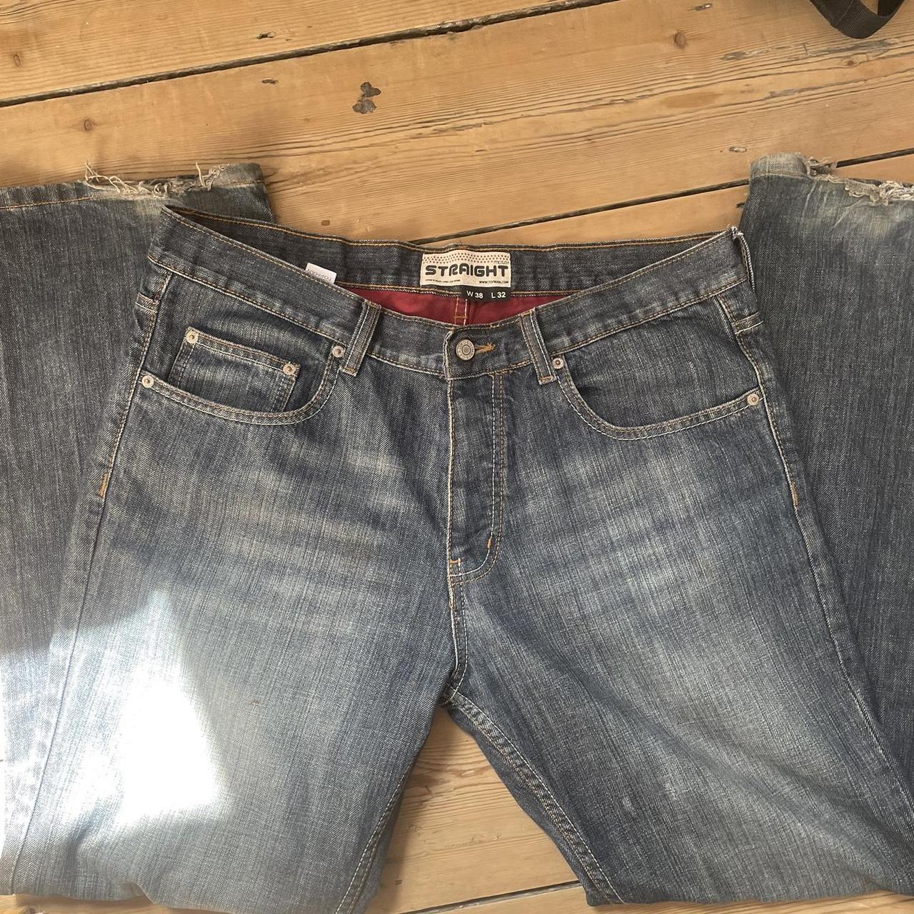 baggy men’s jeans w38 l32 but can be worn with a... - Depop