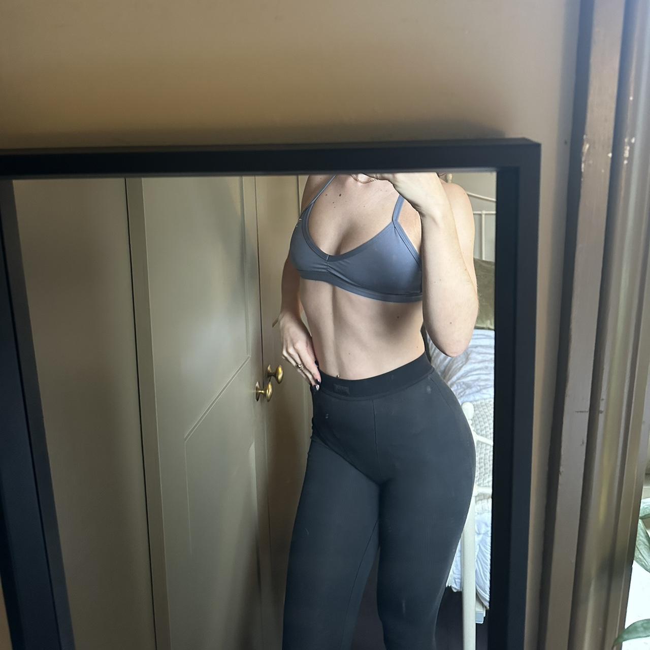 SKIMS Thermal ribbed cottonblend leggings Soot.... Depop