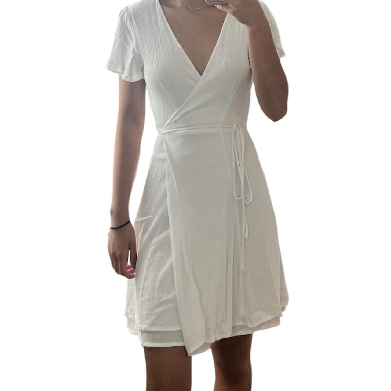 Harbor point white wrap dress online