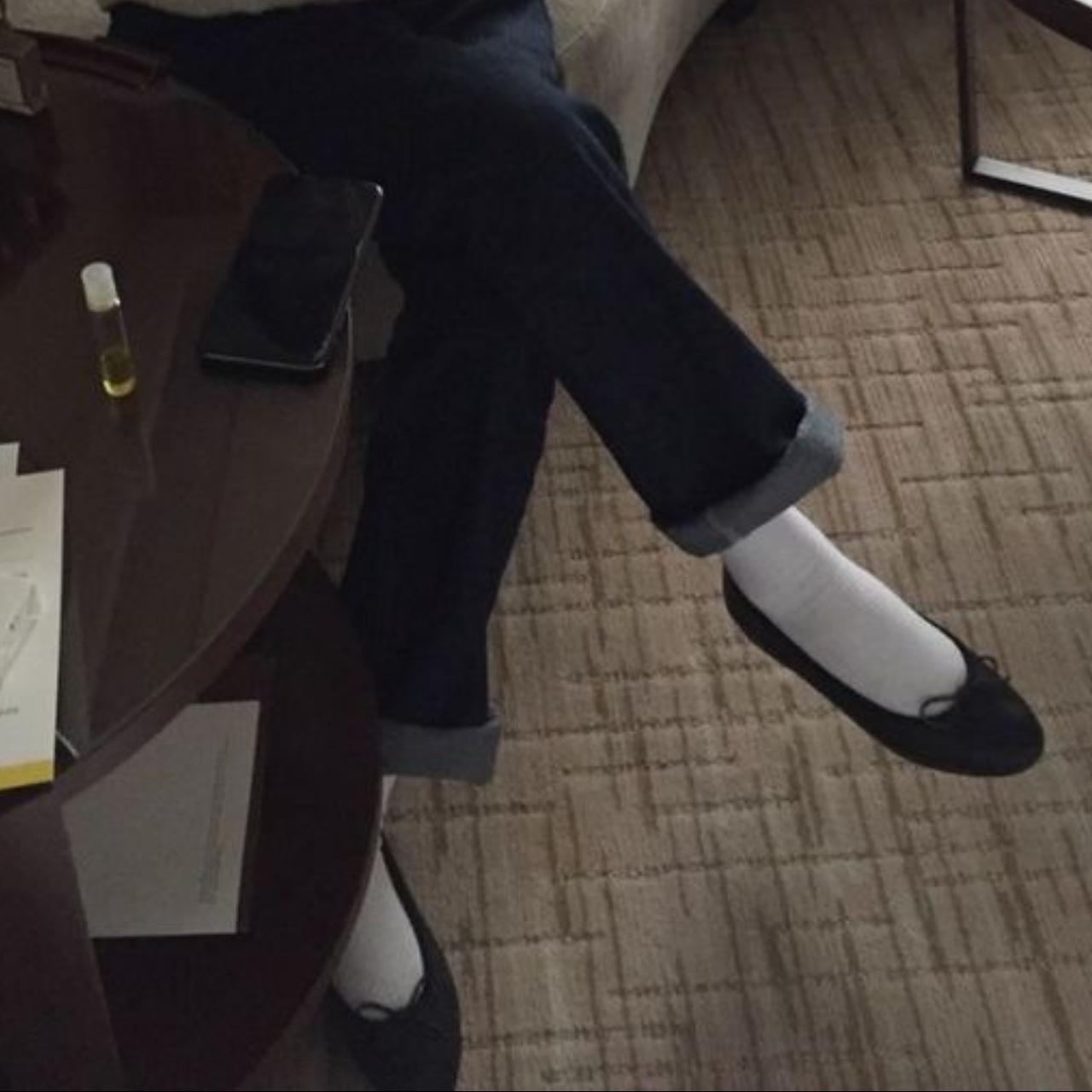 black ballet pumps size 6 brand new w tags instant... Depop