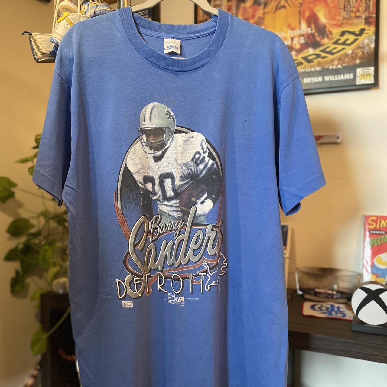 Detroit Lions Men's White Jersey T-Shirt - Vintage Detroit Collection