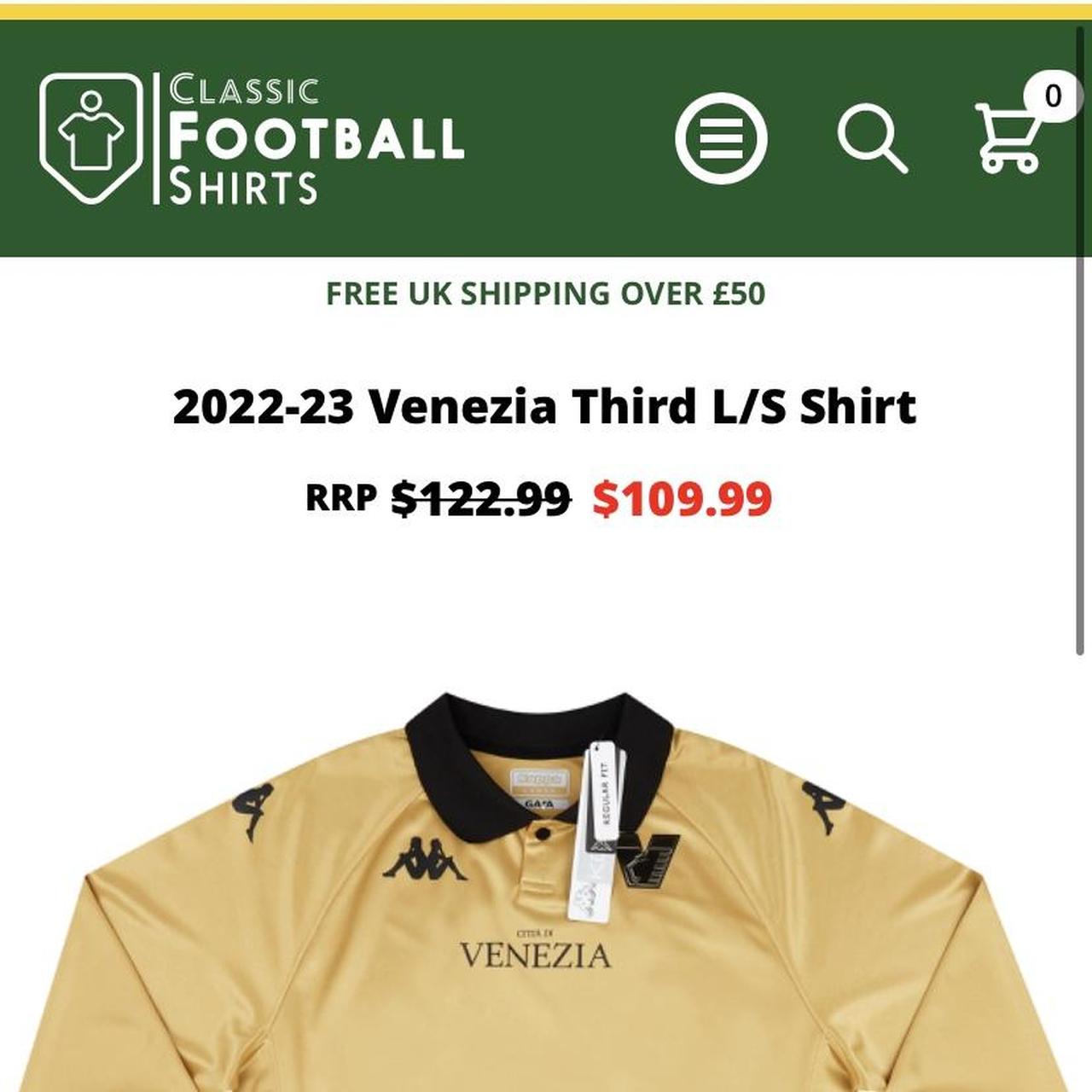 Shirts, Venezia Soccer Jersey Shirt Gold Version