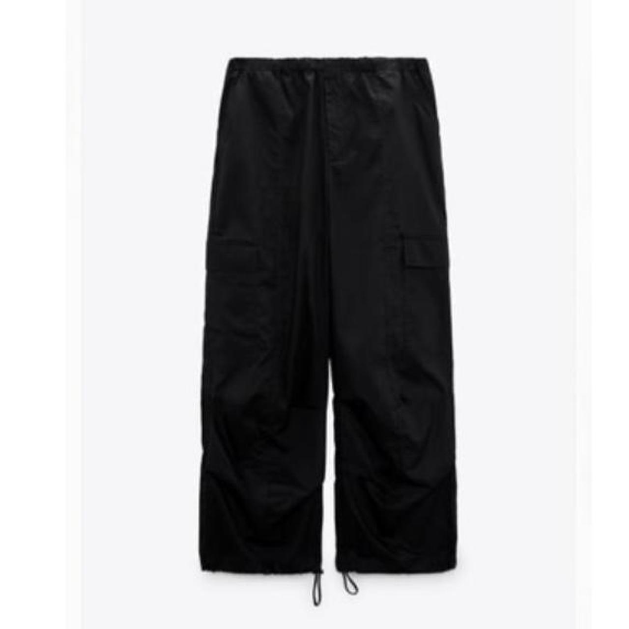 Zara Women's Black Trousers Depop
