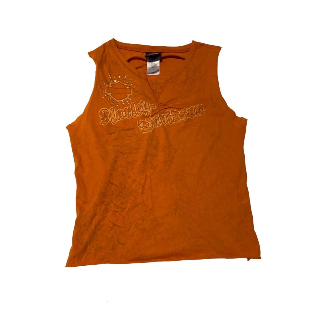 ⋆.ೃ࿔* y2k harley davidson tank .ೃ࿐ no flaws Depop