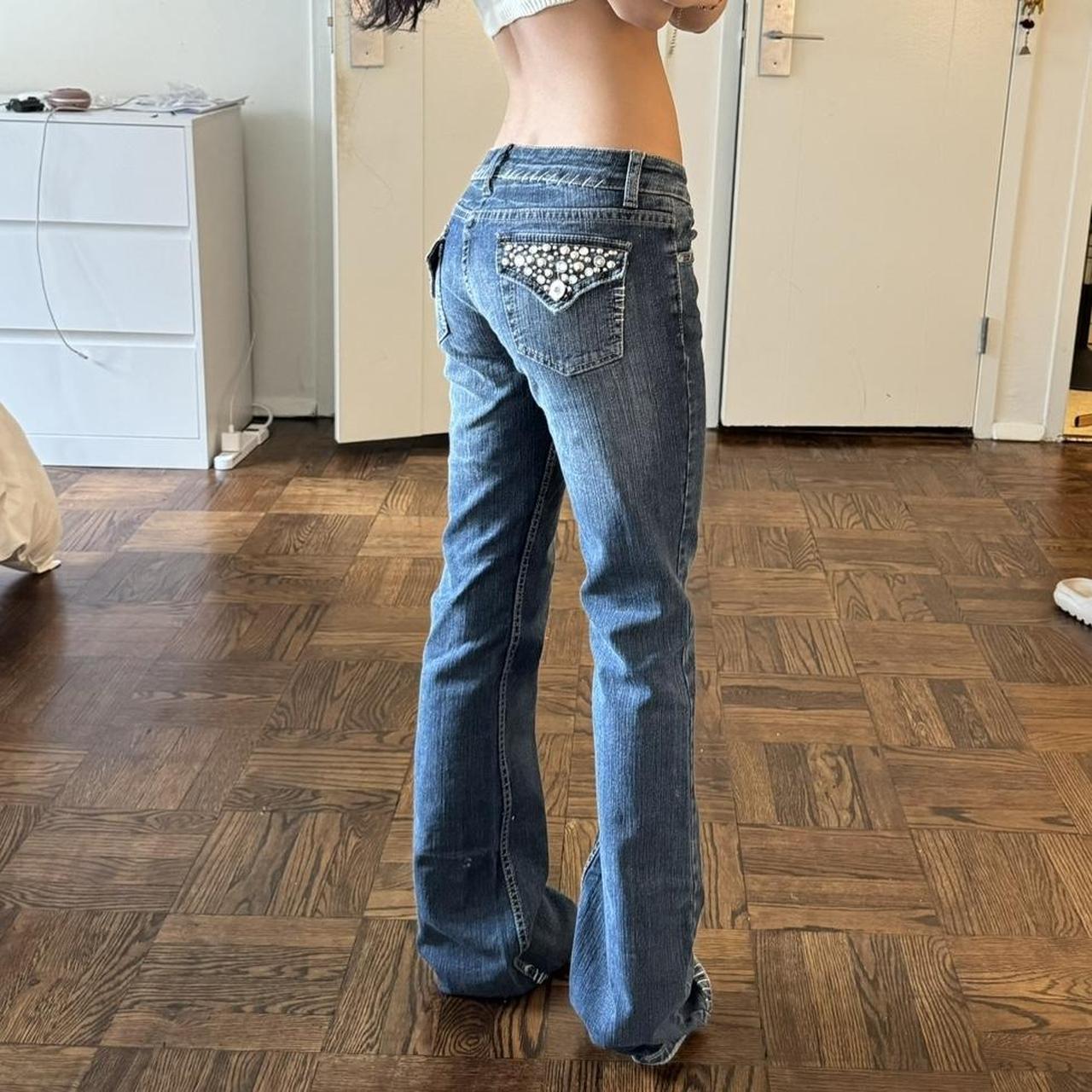 Vintage studded low rise jeans Brand is L.A. idol | Depop