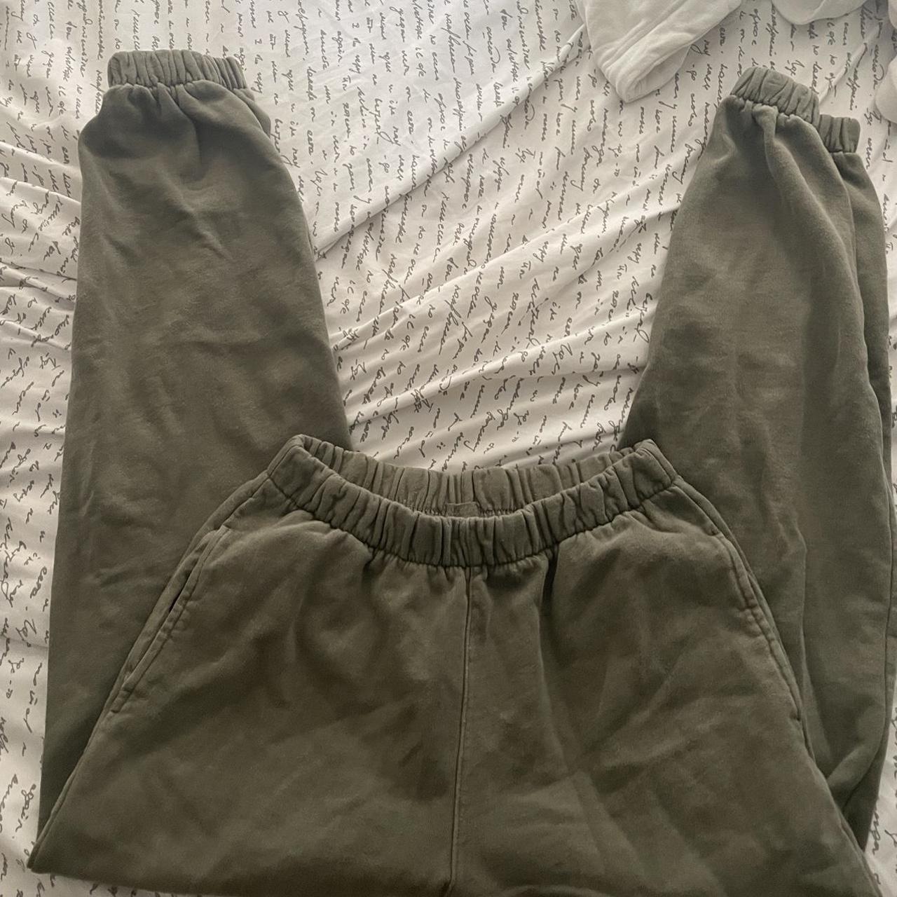 Brandy melville olive green Rosa sweatpants. One... Depop