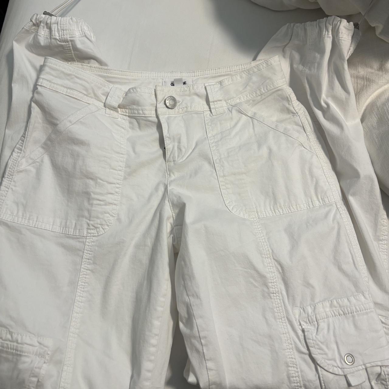 Garage Chicago white low rise cargo pants New... - Depop