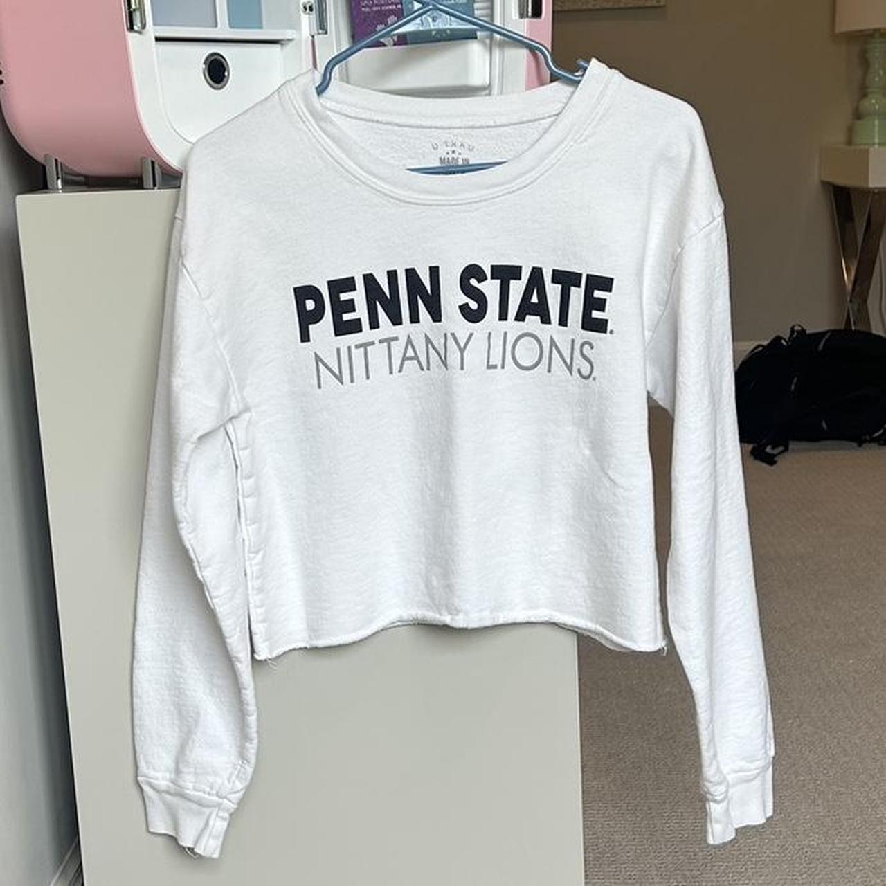 Penn State cropped sweatshirt size M message me if. Depop