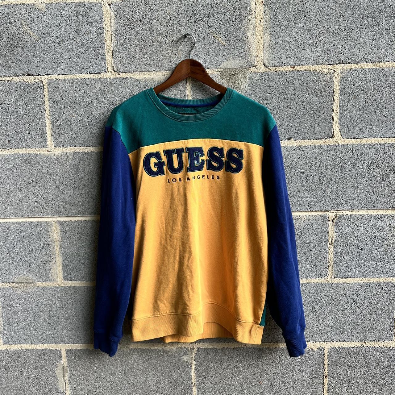 Guess on sale blue sweatshirt