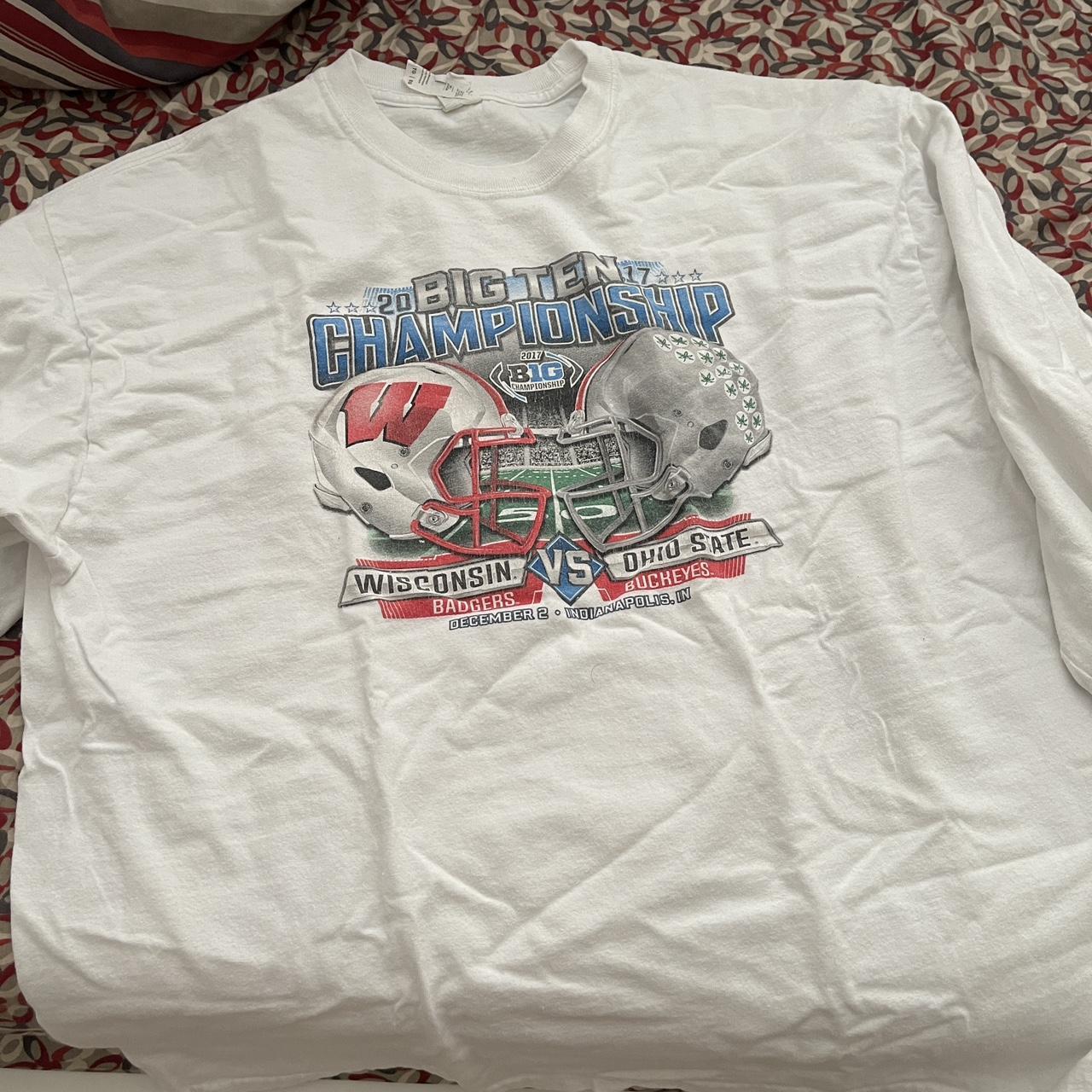 Vintage College Football Big 10 Long sleeve... - Depop