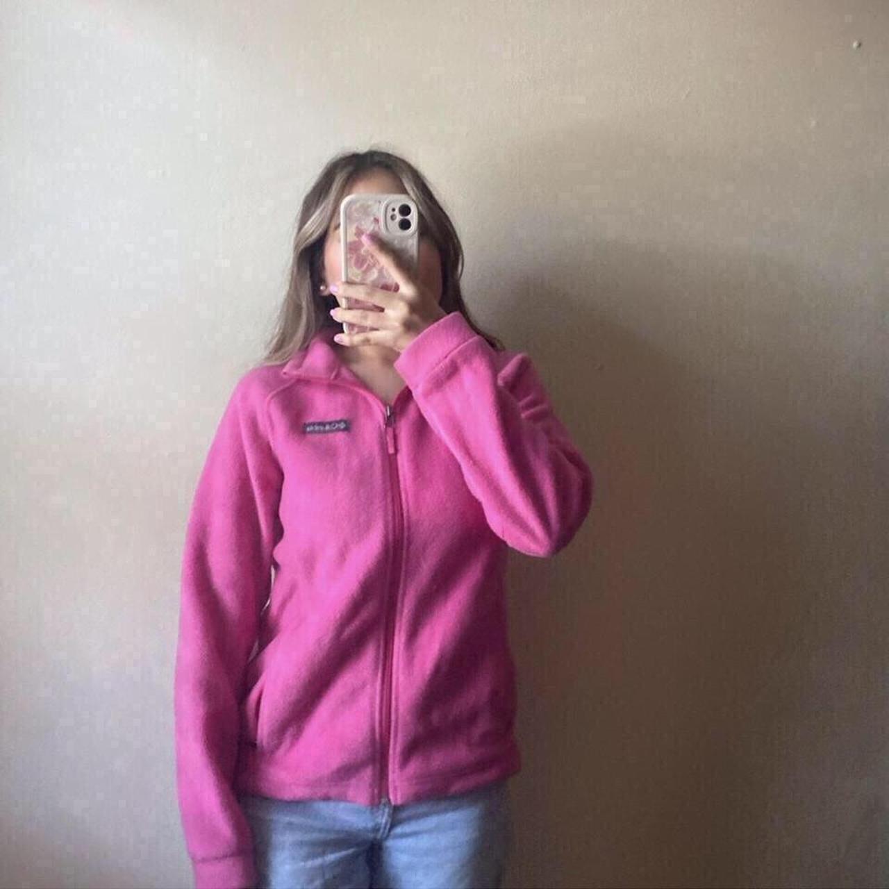 Pink 2024 columbia sweater