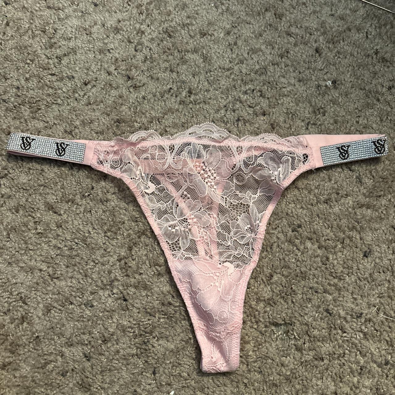 Victoria secret pink bedazzled panties 😊💕 New never... Depop