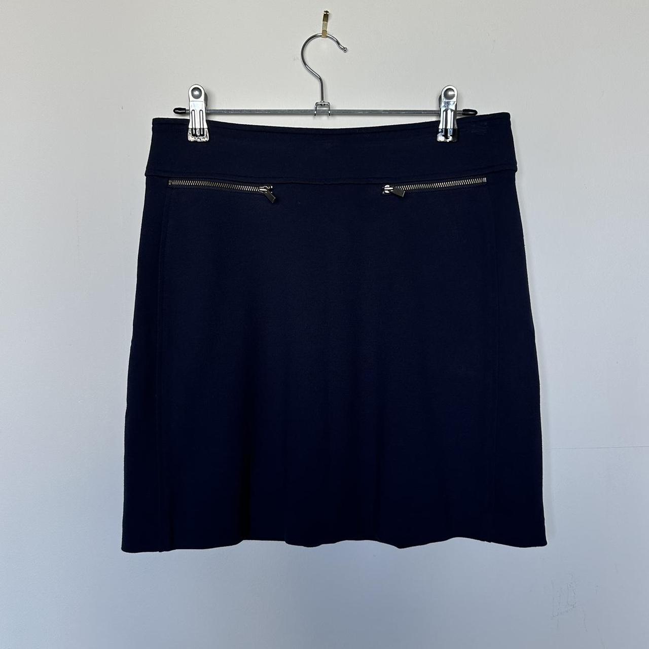 Marcs navy zip skirt size 8 - Depop