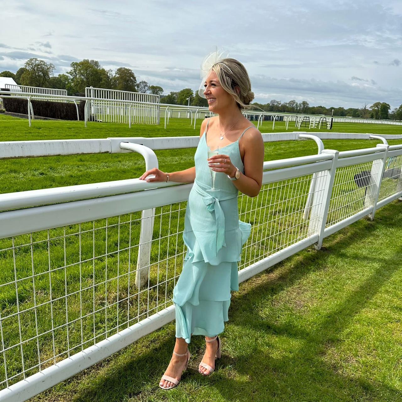 Quiz mint green dress size 8 🩵 mintgreen... Depop