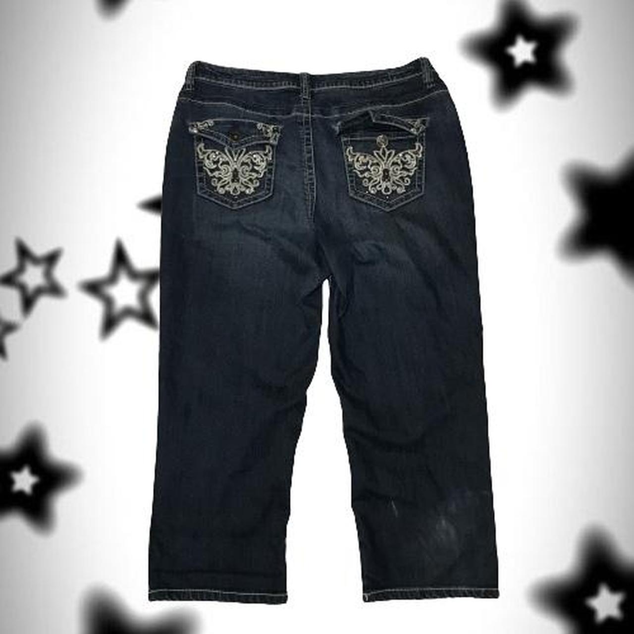 Y2k bling denim capris! These are cute as is but I