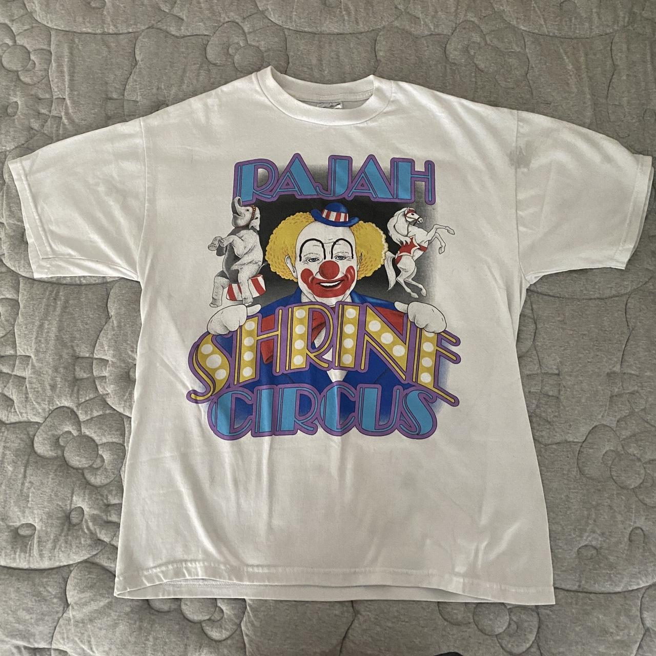 Vintage Clown Circus T Shirt 🎪 Some marks see photos... - Depop