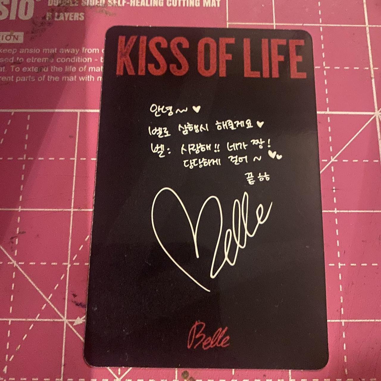 kiss of life belle 'kiss of life - shhh' photo card | Depop