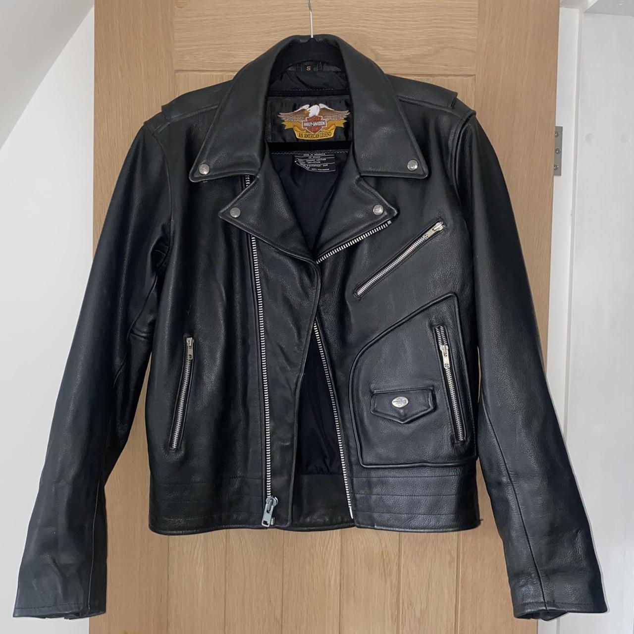 Harley Davidson Men's Black Jacket | Depop