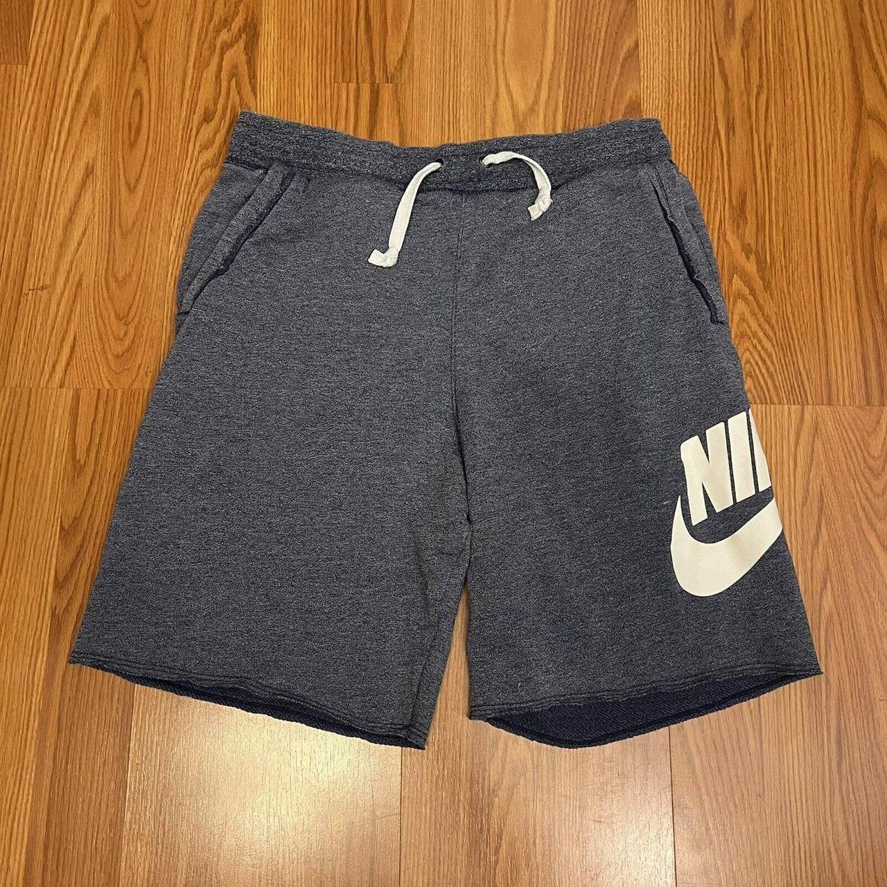 Nike Air Shorts Mens Size S Blue Fleece Tech Sweat... - Depop