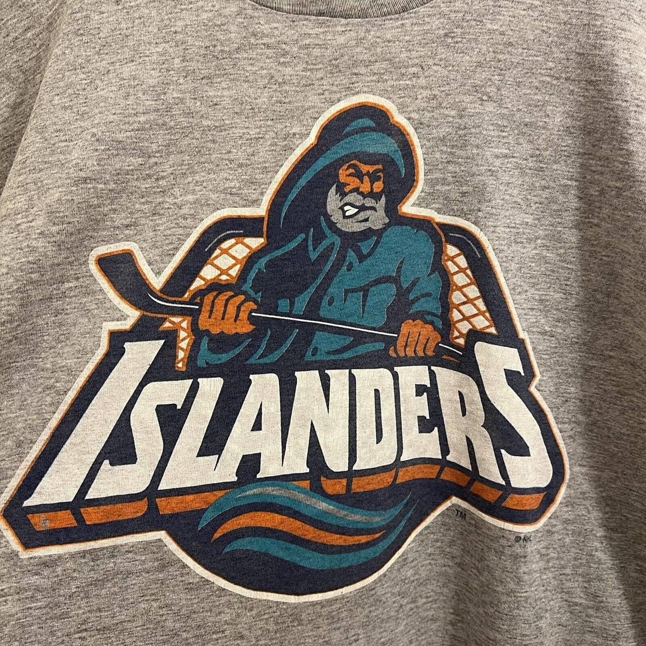 Vintage 90s New York Islanders Fisherman T Shirt... - Depop