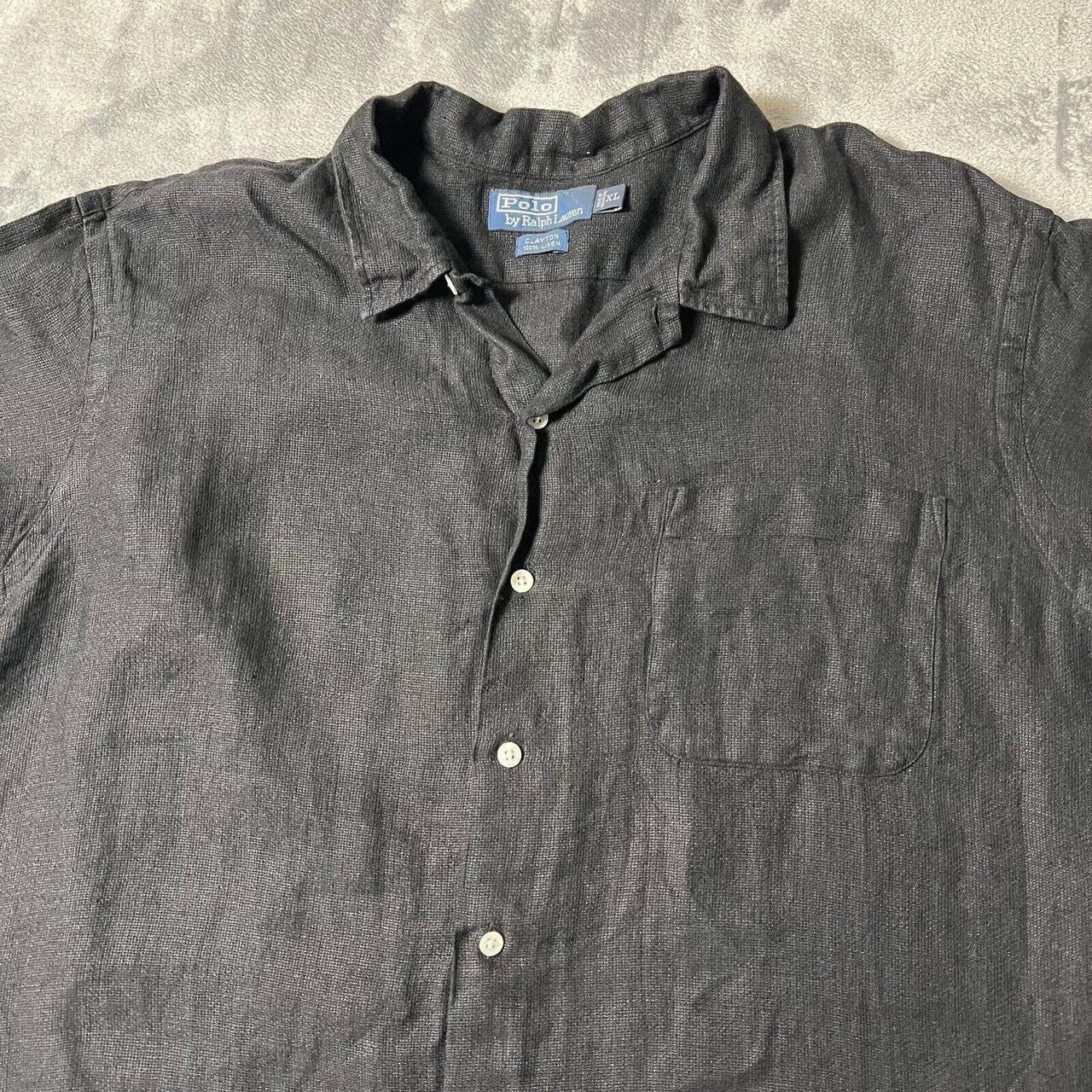 VINTAGE Polo Ralph Lauren Shirt Adult XL Black... - Depop