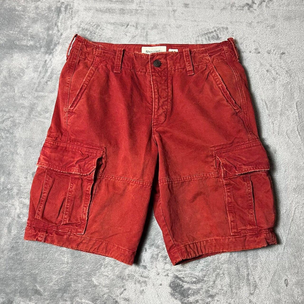 Men Abercrombie vintage factory cargo short 32