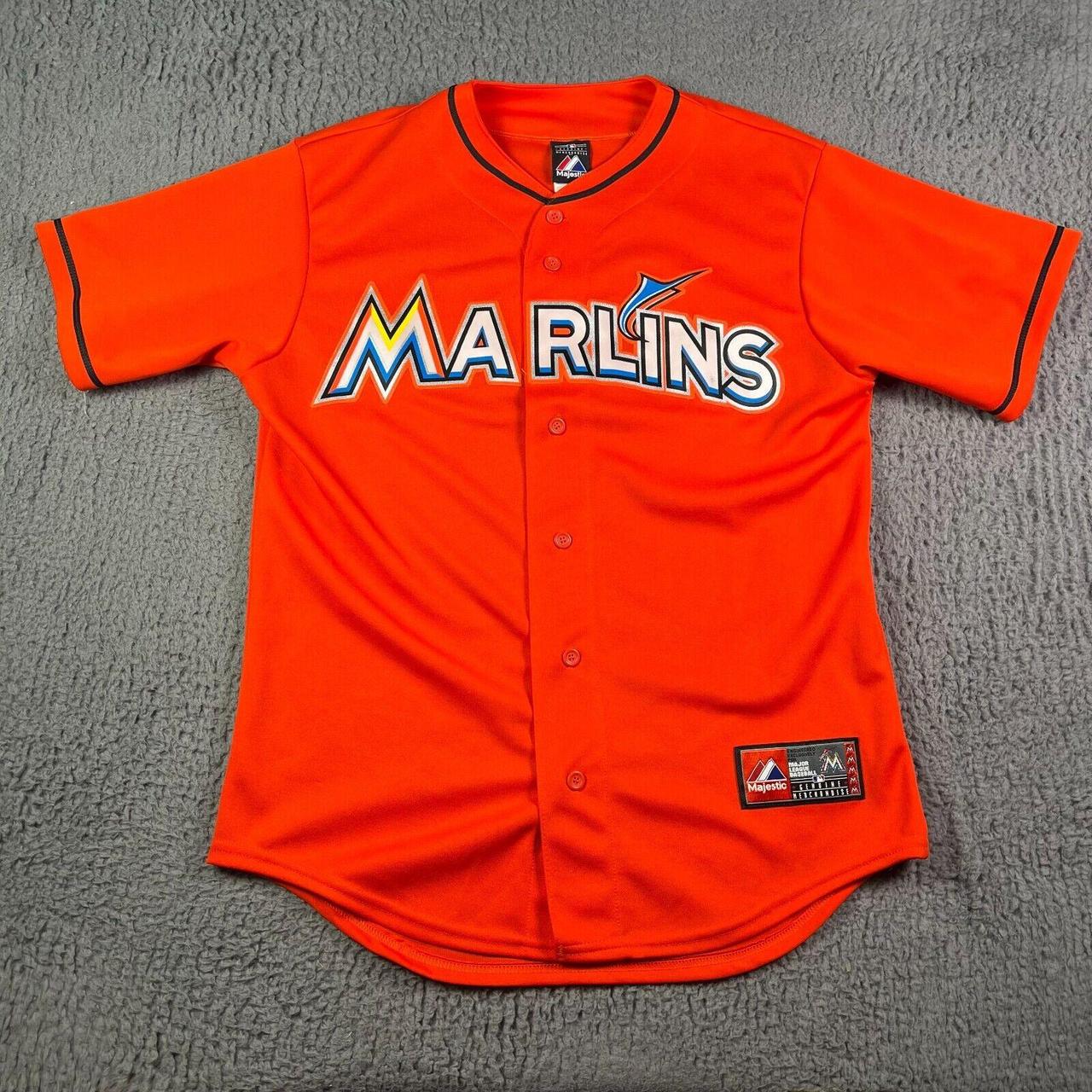 Majestic outlet Florida marlins baseball jersey