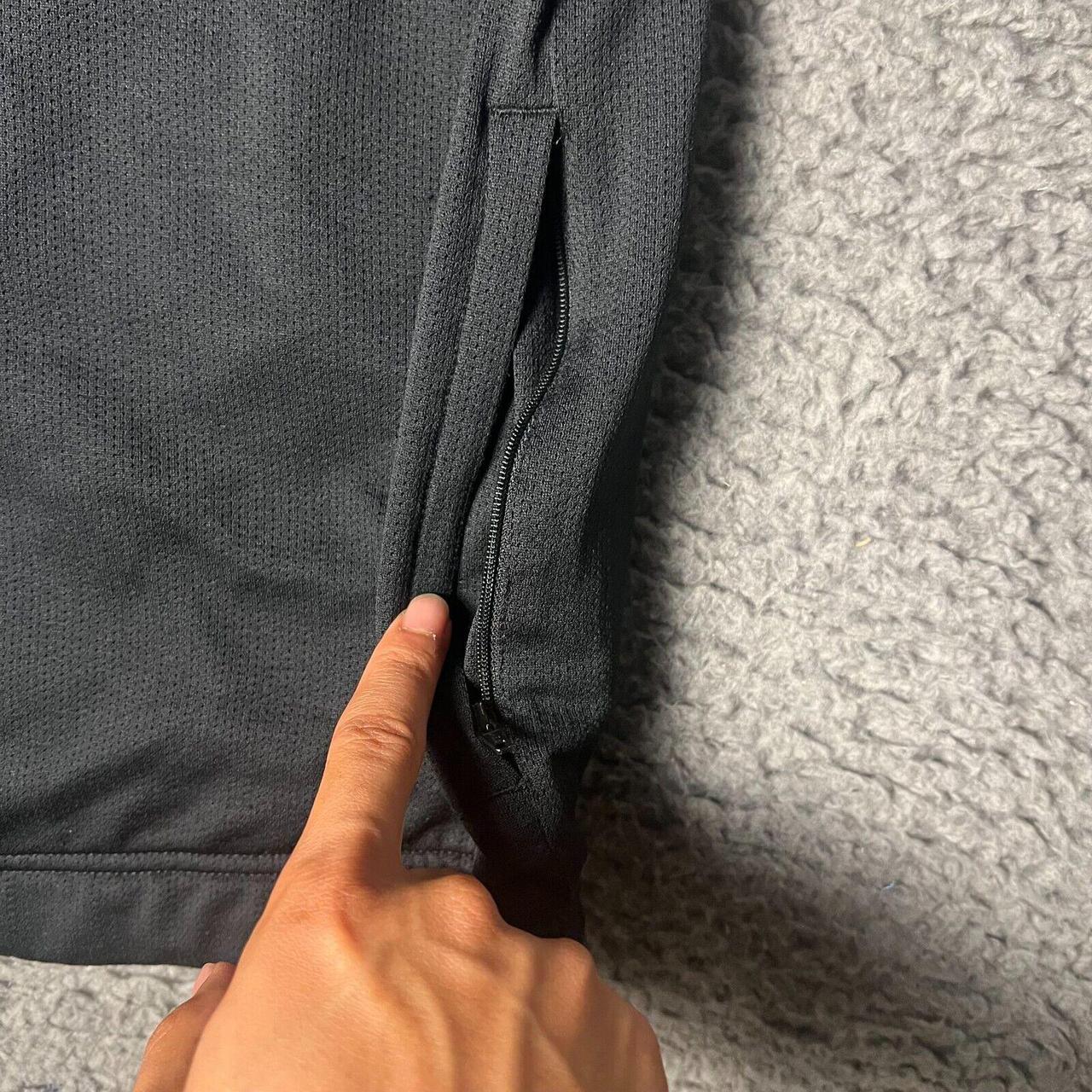 Nike Track Jacket Adult Large Black Y2K Full Zip | Depop