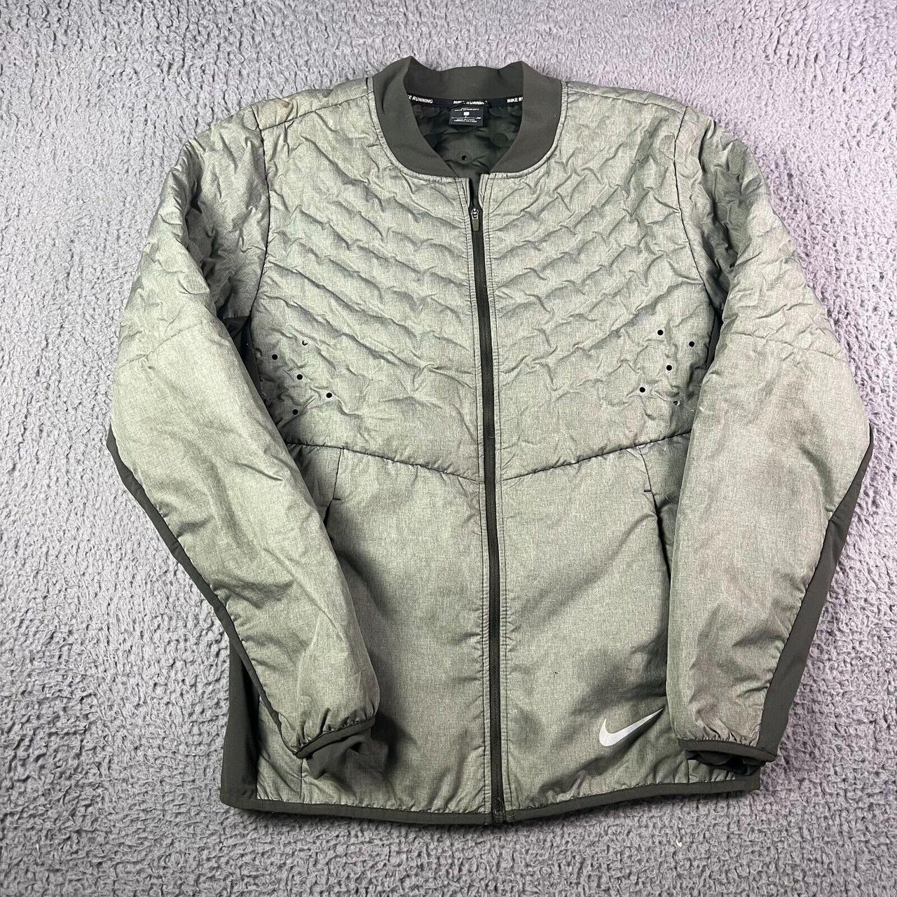 Nike Aeroloft Running Jacket Mens Small Green Goose. Depop