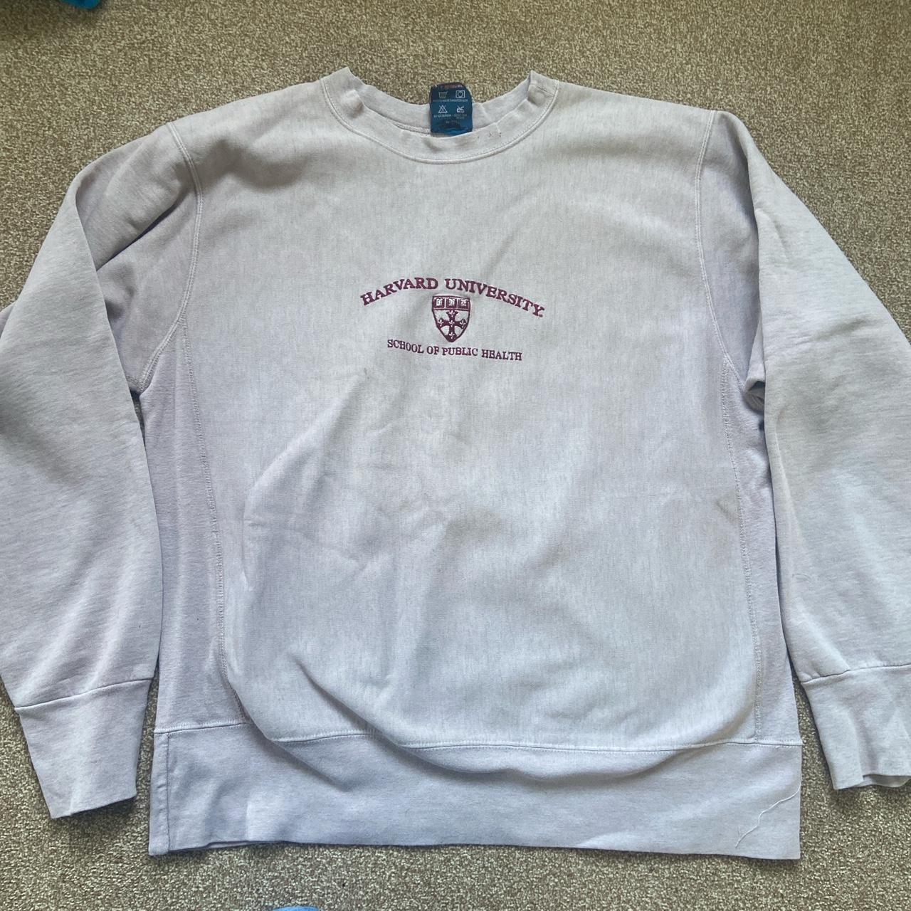 Men's Cream and Burgundy Sweatshirt | Depop