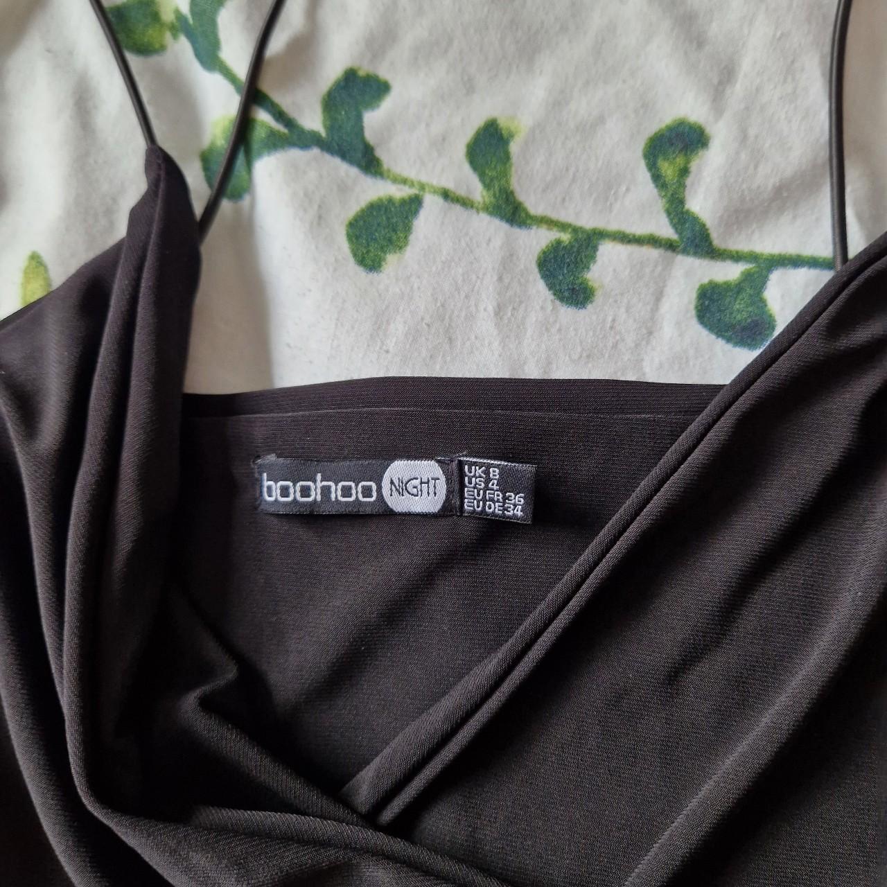 boohoo black flatforms