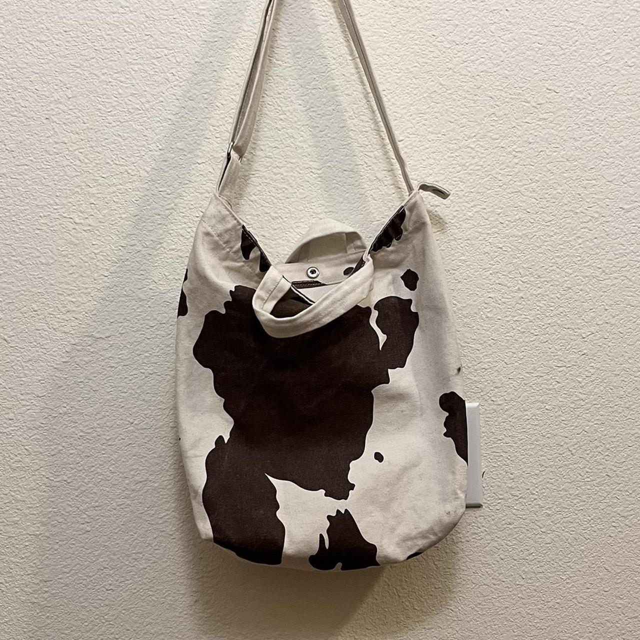 BAGGU cow print tote bag Good condition has a few Depop