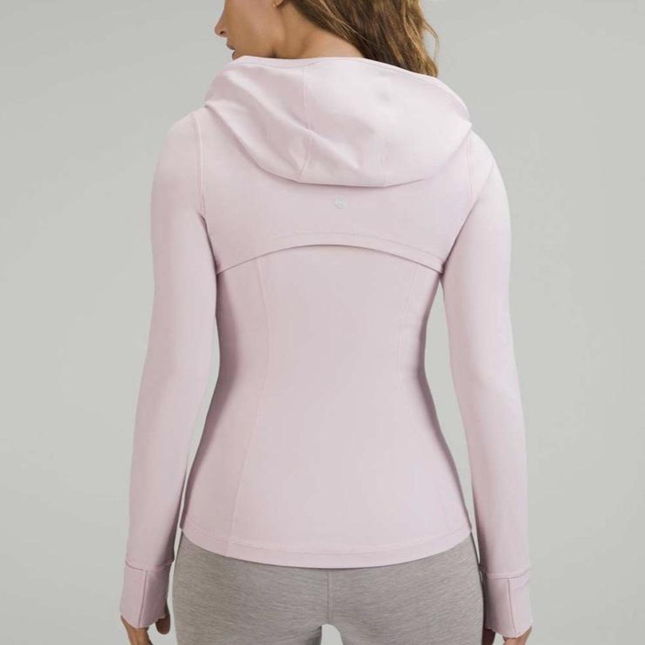 Lululemon hooded define jacket nulu fabric in pink - Depop