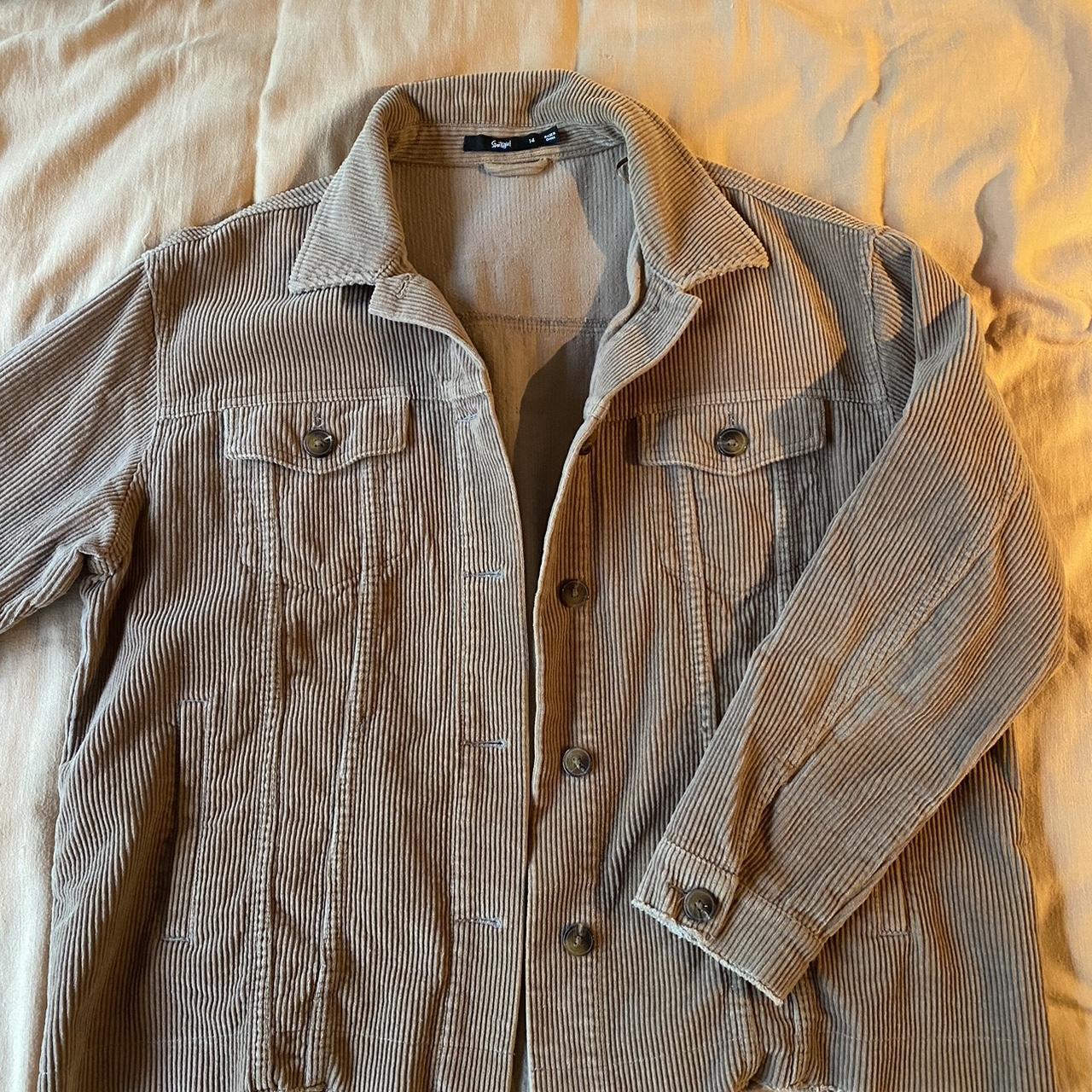 Sportsgirl Tan/Brown Corduroy Shacket Absolutely... Depop
