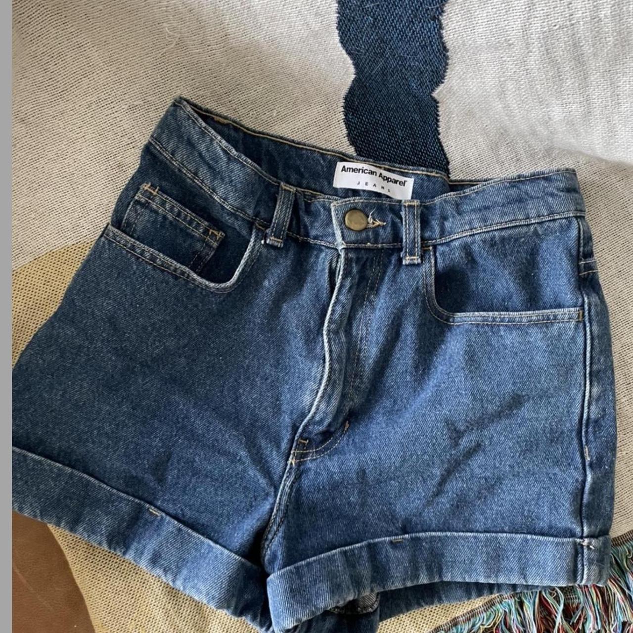 American apparel high waist denim shorts spring