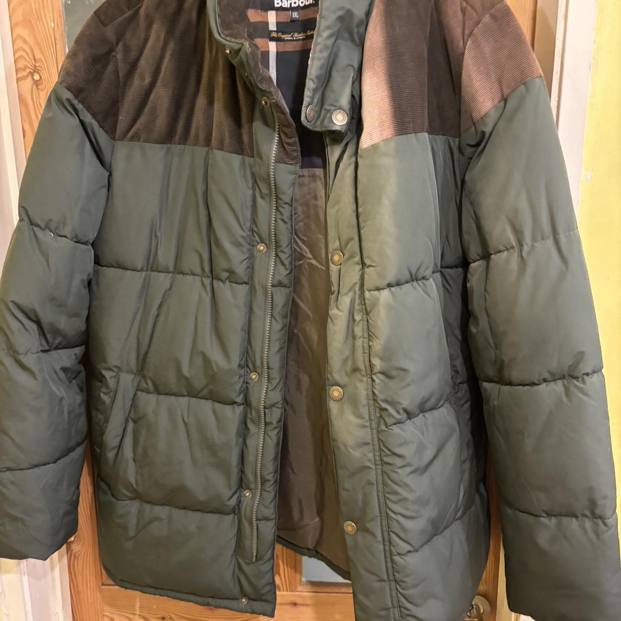 Mens Barbour Winston Quilted Jacket Green and Depop