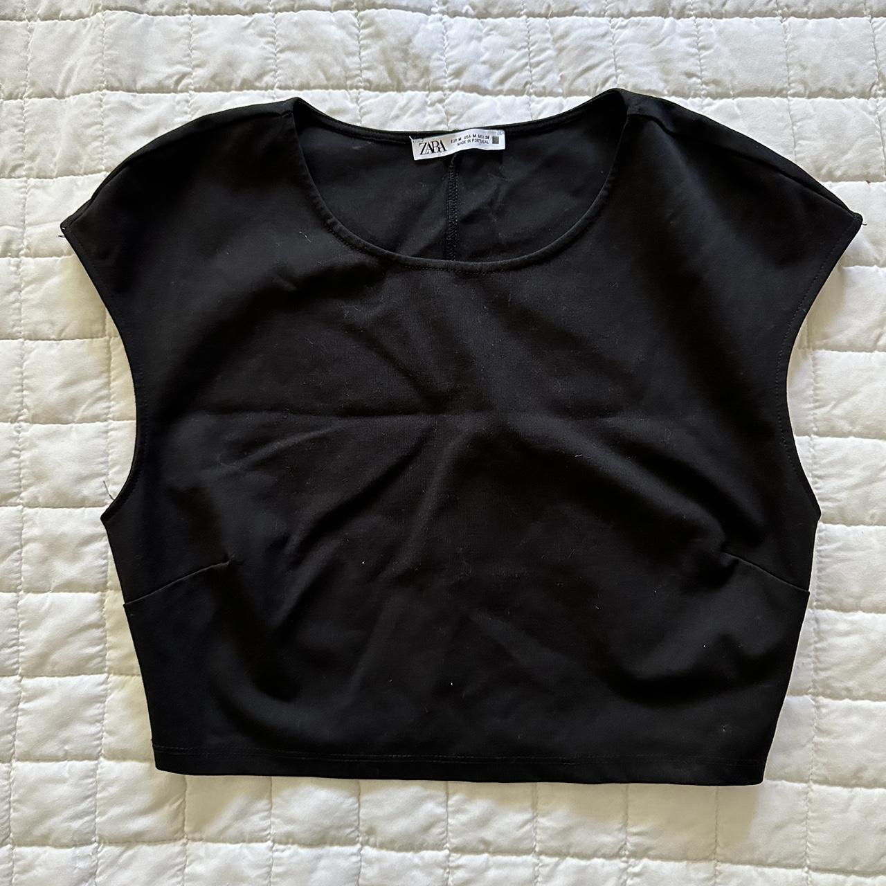 Zara Women's Black Blouse | Depop