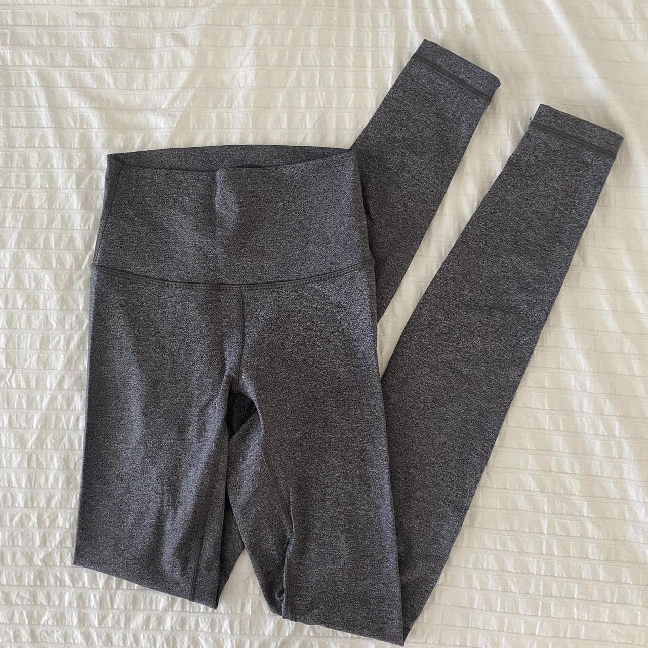 Lululemon leggings. Dark heather gray, size 2 tall.... - Depop