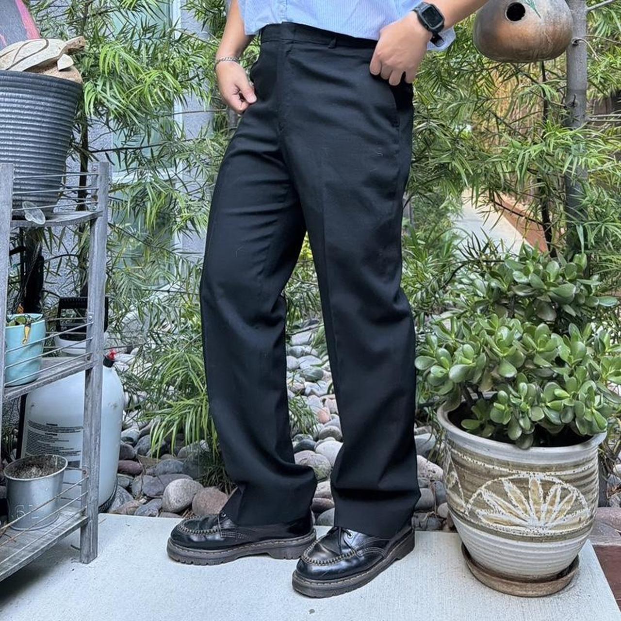 Stafford Men's High waisted Pants - Black - 36" –… - image 2