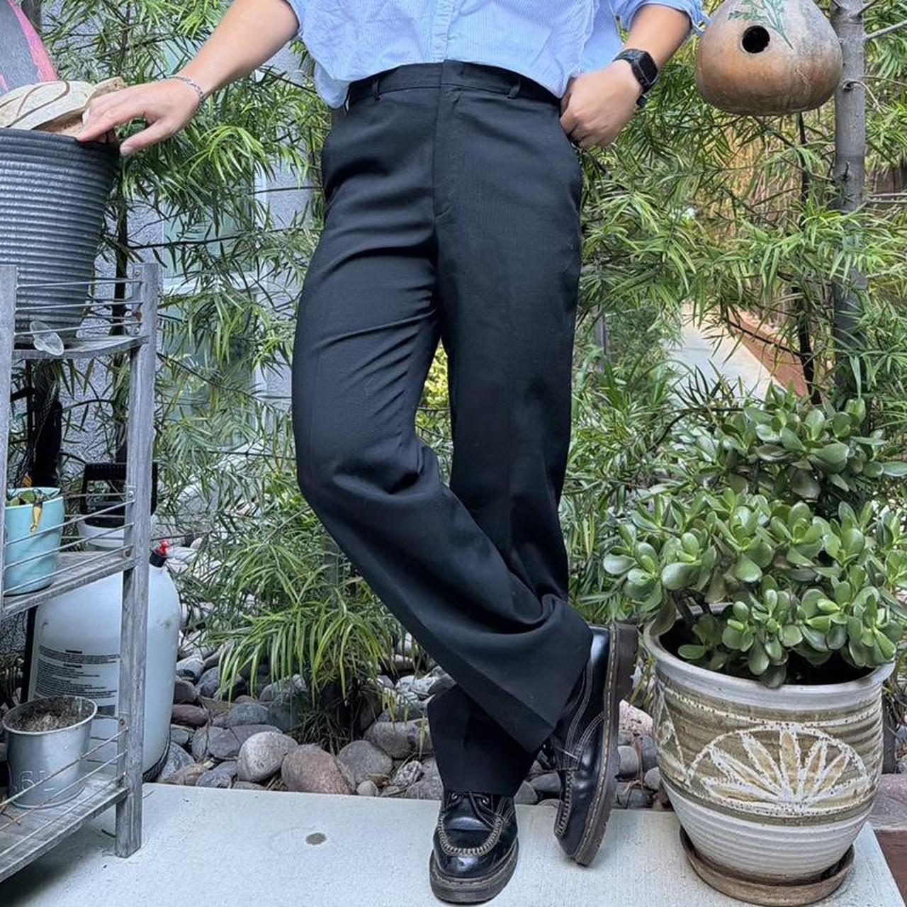 Stafford Men's High waisted Pants - Black - 36" –… - image 1