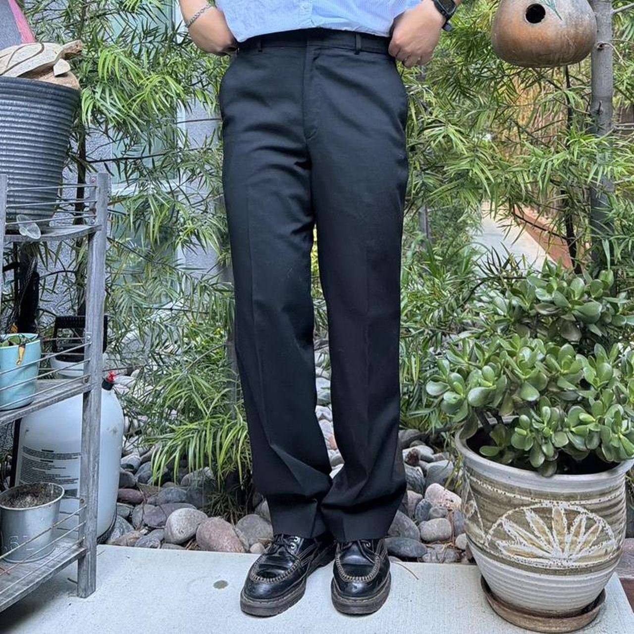 Stafford Men's High waisted Pants - Black - 36" –… - image 3