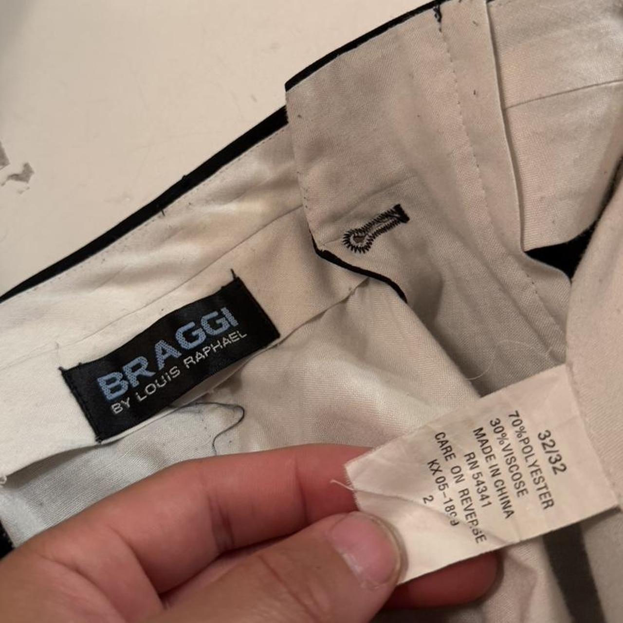 Louis Raphael Men's High waisted Pants - Black - … - image 5